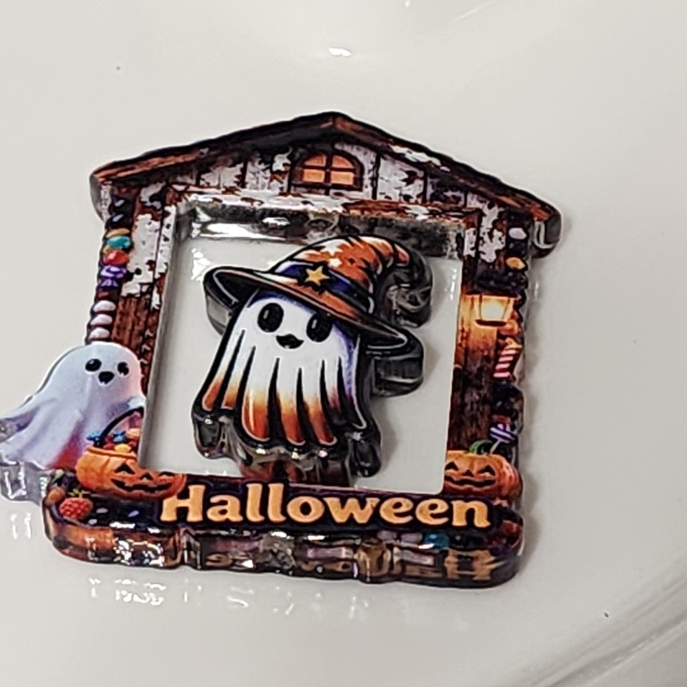 Halloween Ghost Beads 2 Pcs Focal Beads Beaded Pen Jewelry Making Acrylic